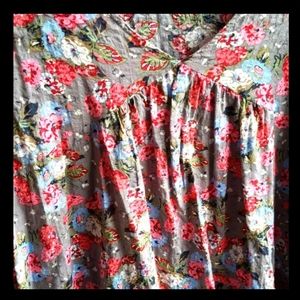 Floral blouse by Easel, Small, Rayon fabric